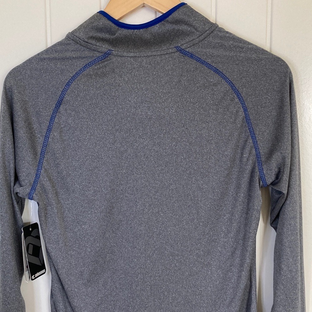 Colosseum Womens Heather Gray Kansas Jayhawks‎ Morningside Sleeve 1/4 Zip Size M - Picture 8 of 8